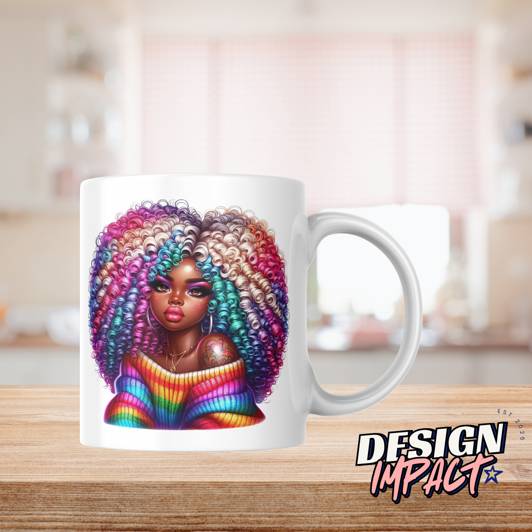 Black Woman Color - Mug